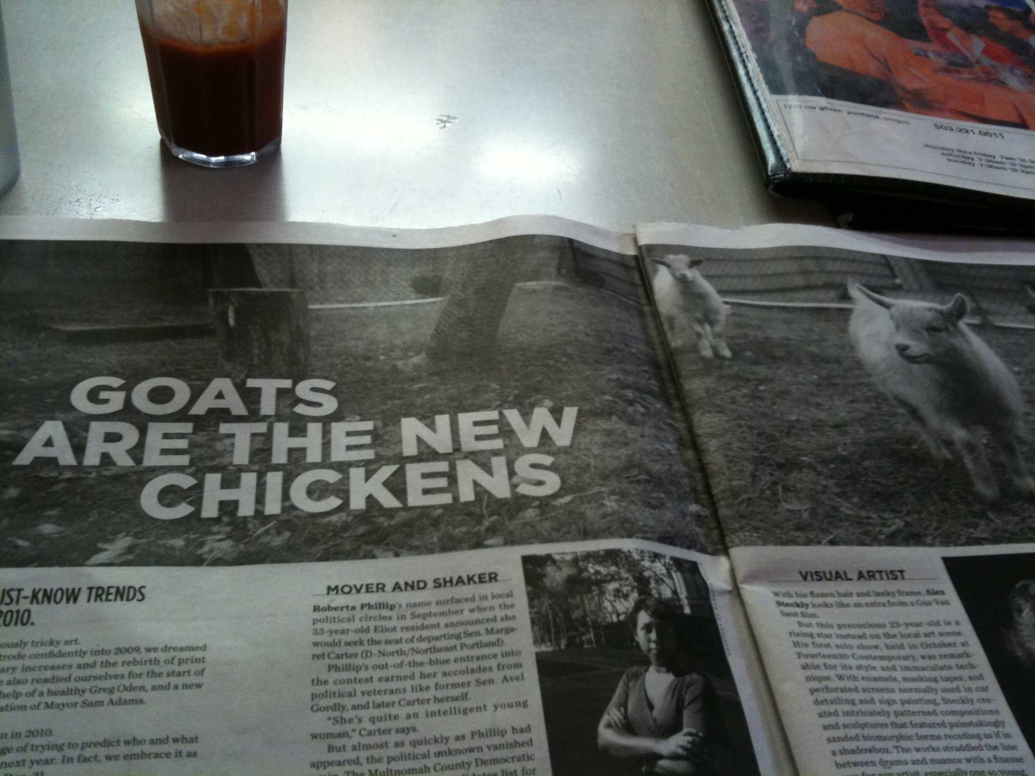 Goats are the New Chickens, headline from 2010